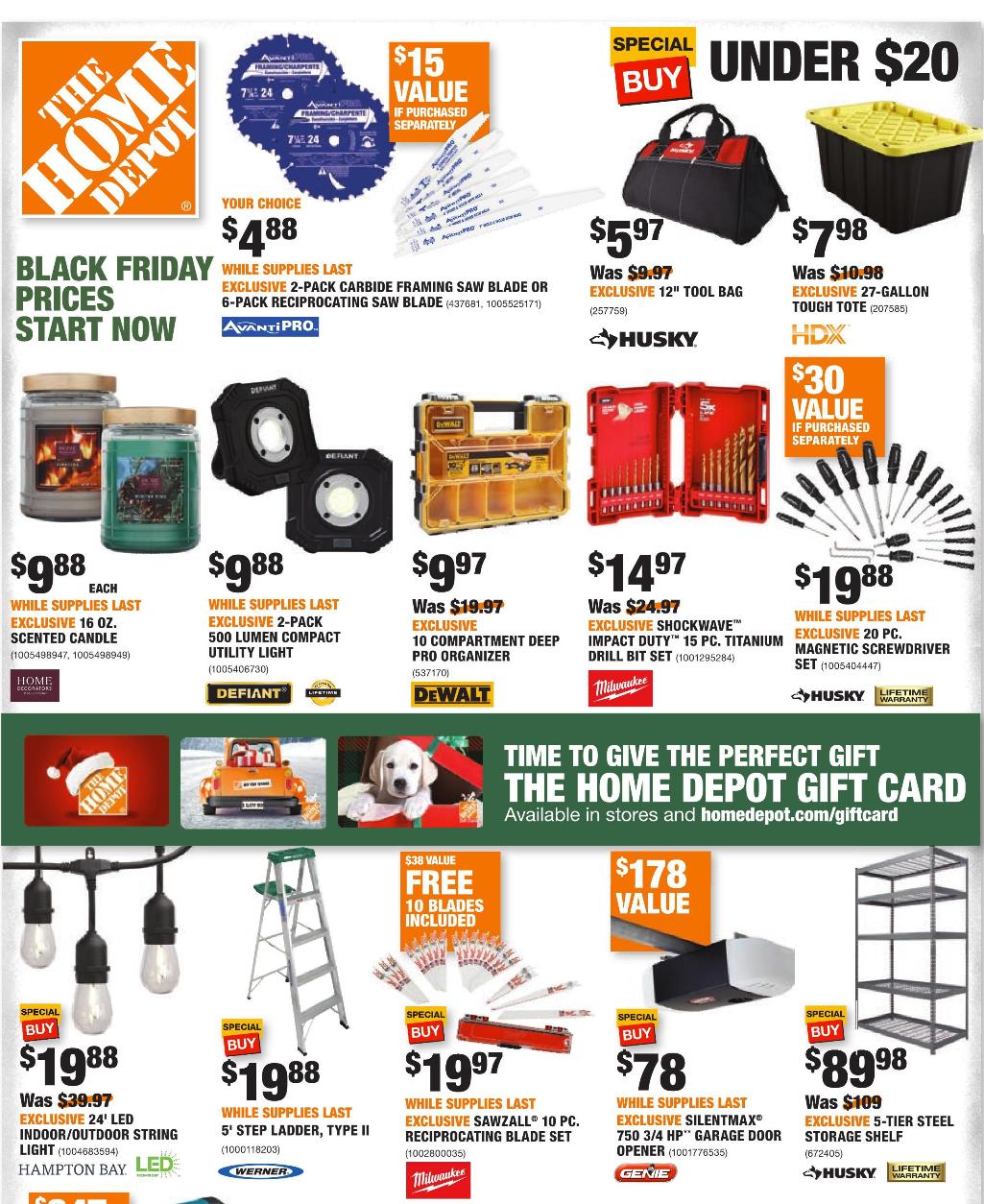 The Home Depot 2020 Black Friday Ad Page 35