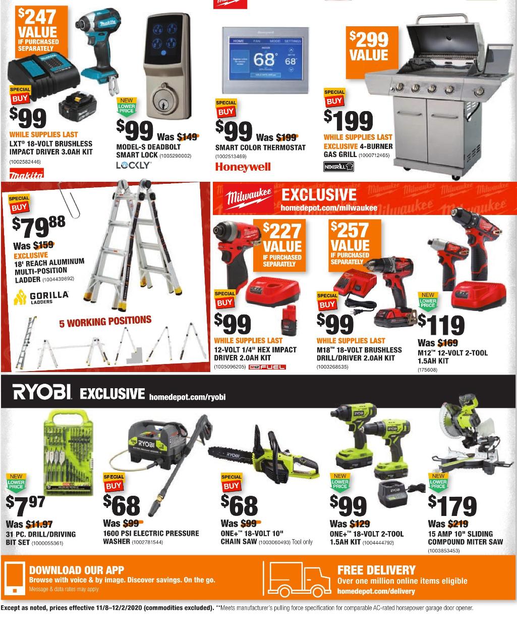 The Home Depot 2020 Black Friday Ad Page 36