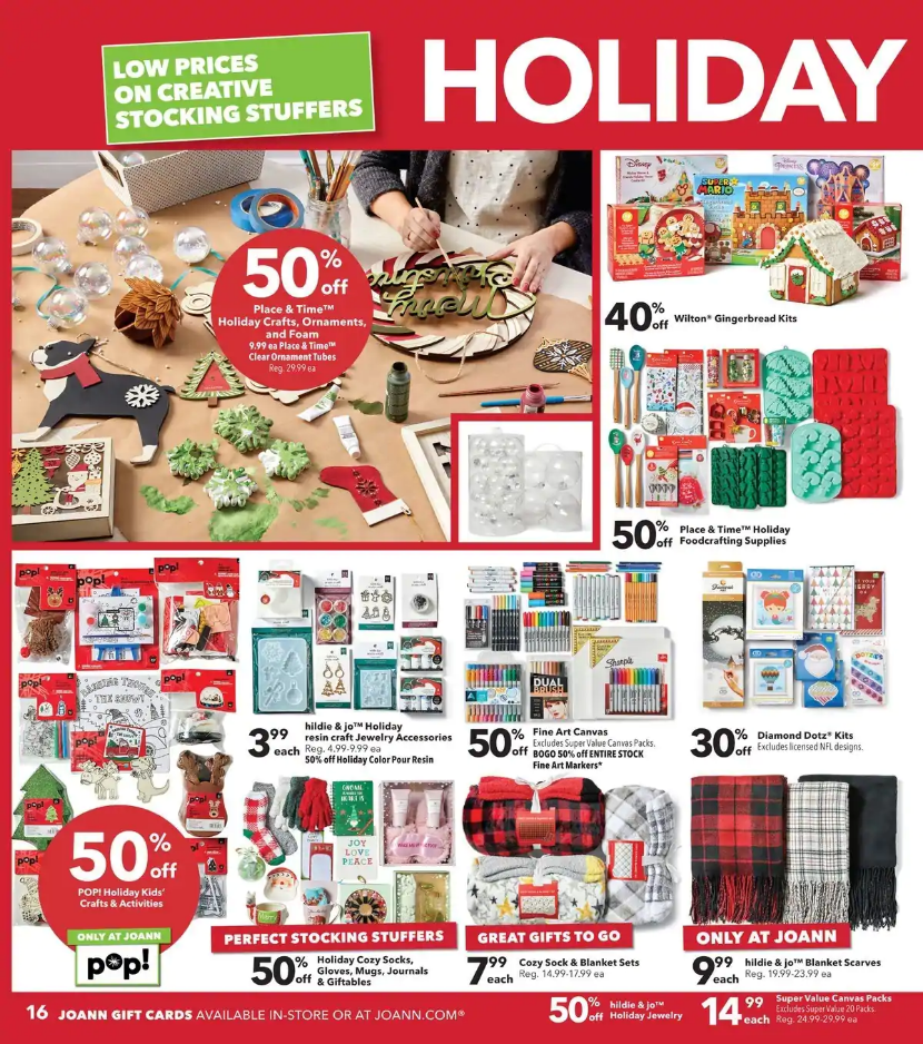 JOANN Fabric and Craft Stores 2020 Black Friday Ad Page 16