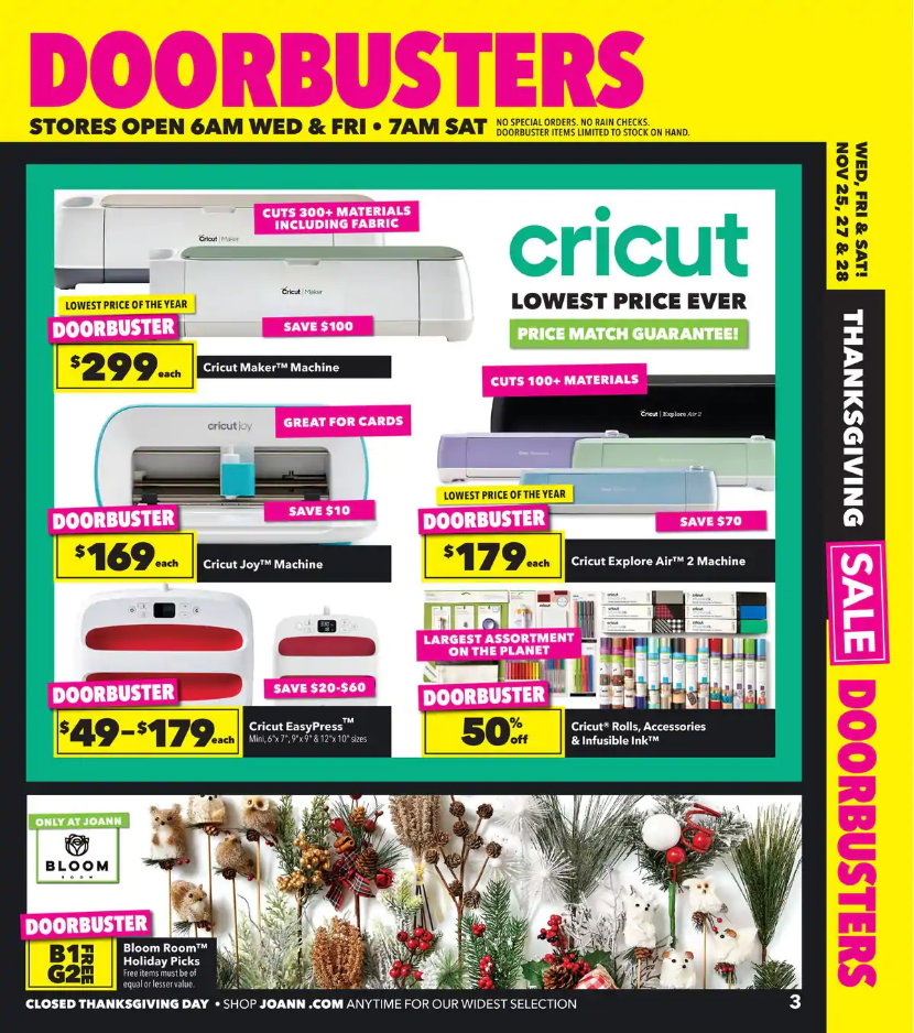 JOANN Fabric and Craft Stores 2020 Black Friday Ad Page 3