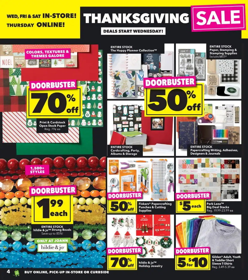 JOANN Fabric and Craft Stores 2020 Black Friday Ad Frugal Buzz