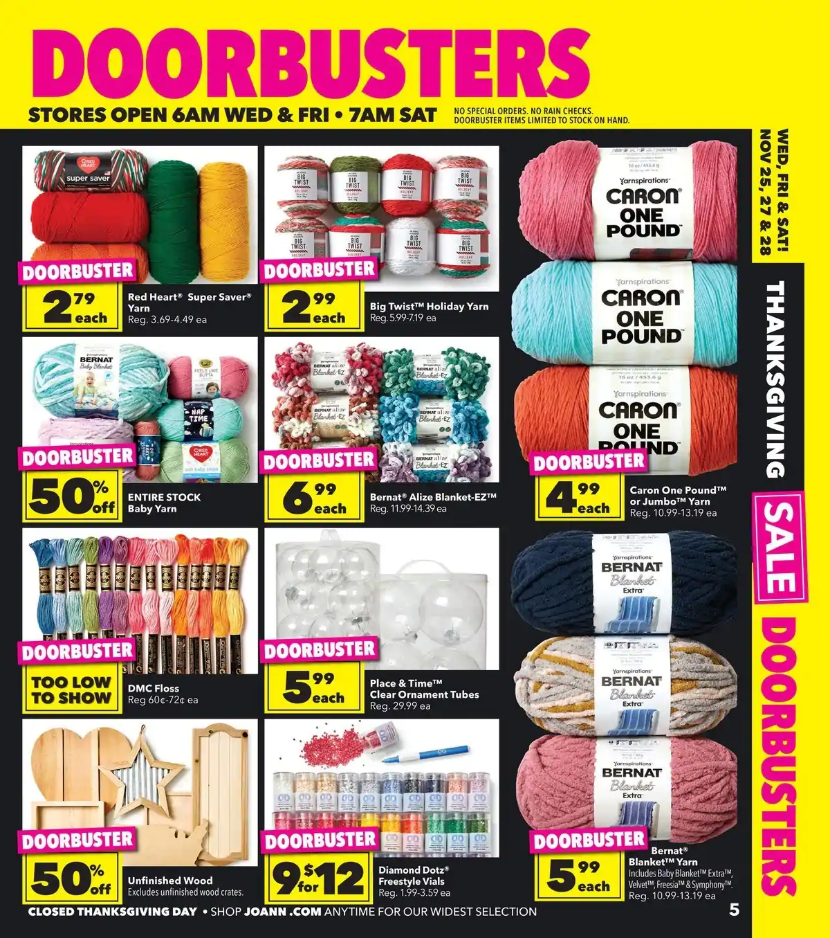 JOANN Fabric and Craft Stores 2020 Black Friday Ad Page 5