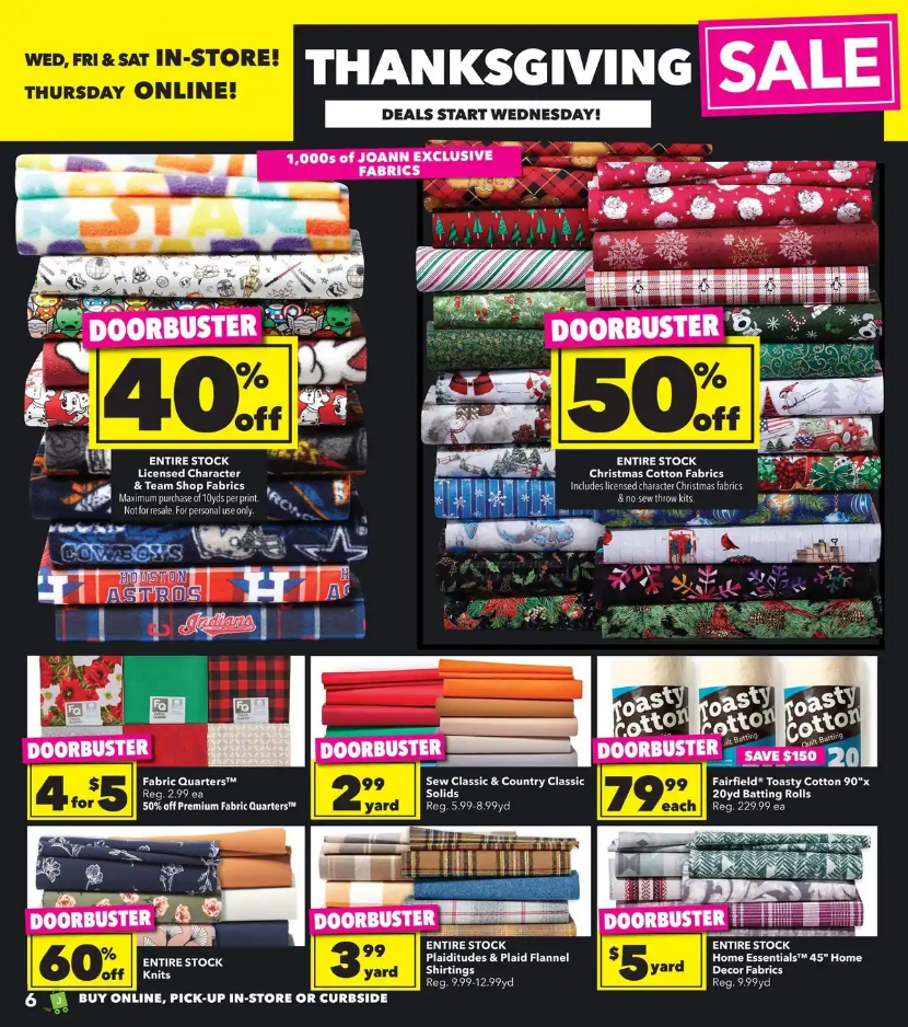 JOANN Fabric and Craft Stores 2020 Black Friday Ad Page 6