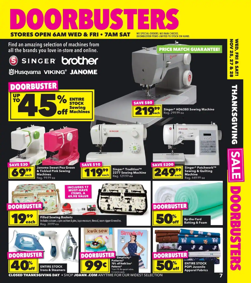 JOANN Fabric and Craft Stores 2020 Black Friday Ad Page 7
