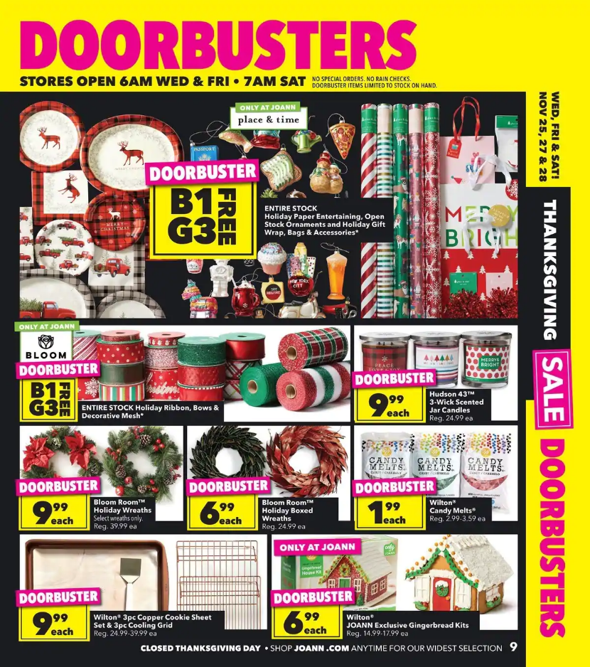 JOANN Fabric and Craft Stores 2020 Black Friday Ad Page 9
