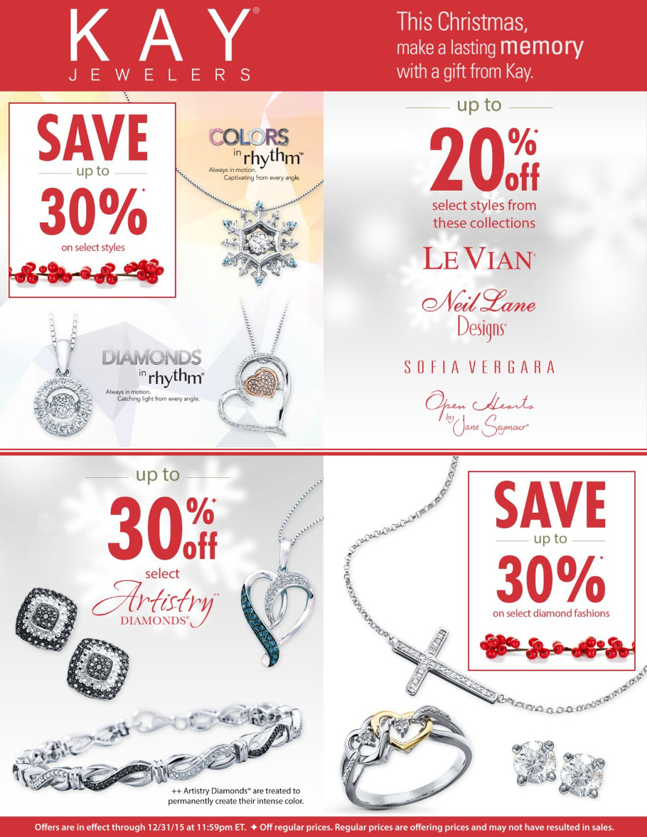Kay Jewelers 2015 Black Friday Ad Page 1