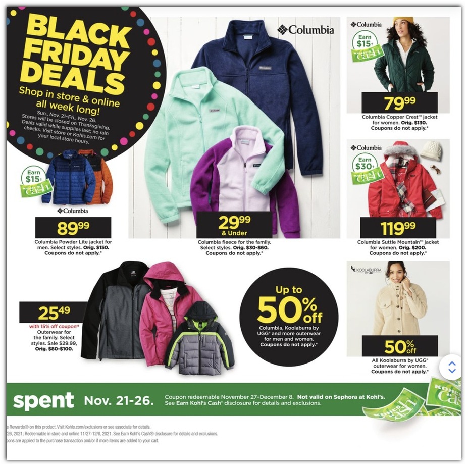 Kohl's 2021 Black Friday Ad Page 38