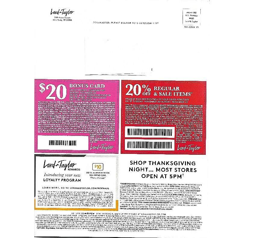 Lord & Taylor 2018 Black Friday Ad Page 7