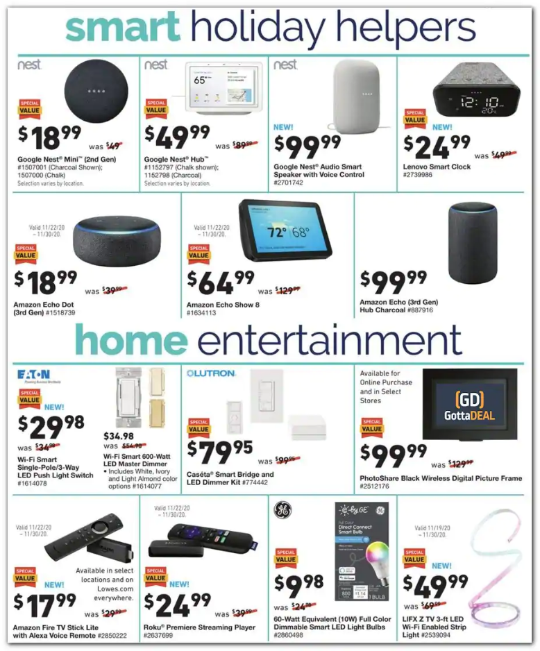 Lowe's 2020 Black Friday Ad Page 11