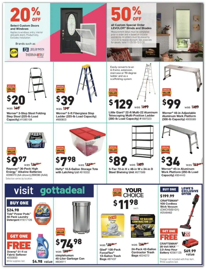 Lowe's 2020 Black Friday Ad Page 28