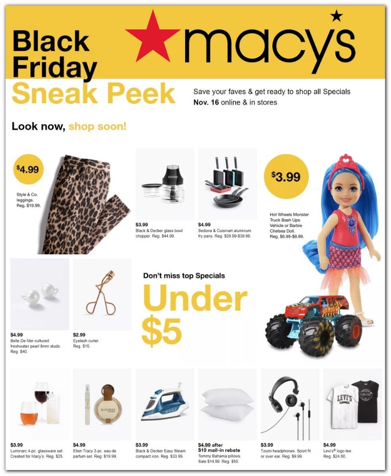 Macy's 2020 Black Friday Ad Page 1