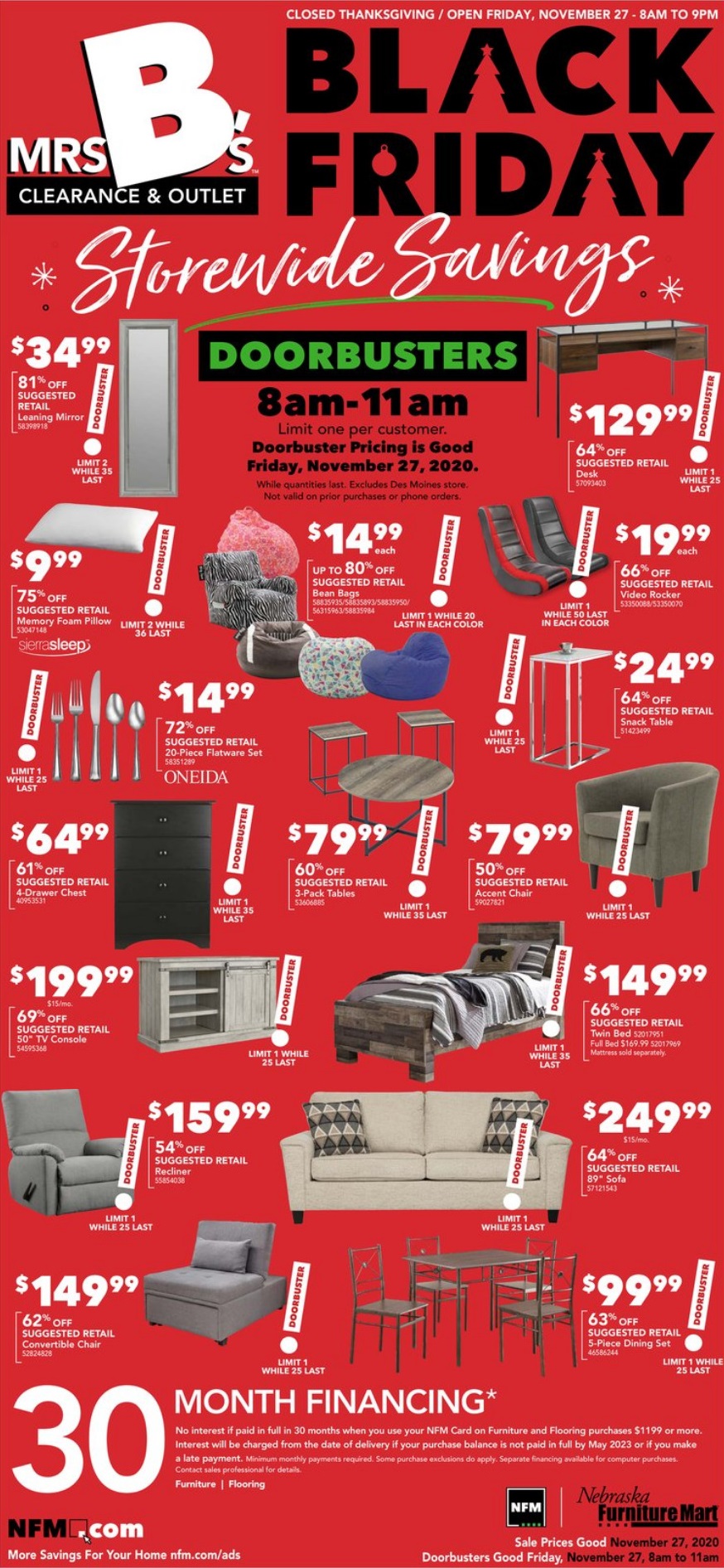 Nebraska Furniture Mart 2020 Black Friday Ad Page 3