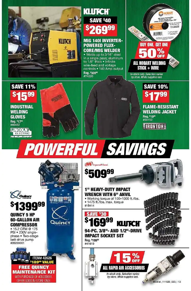Northern Tool and Equipment 2020 Black Friday Ad Page 13