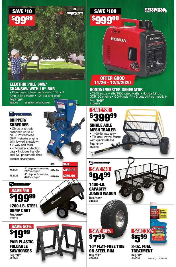 Northern Tool and Equipment 2020 Black Friday Ad Page 9
