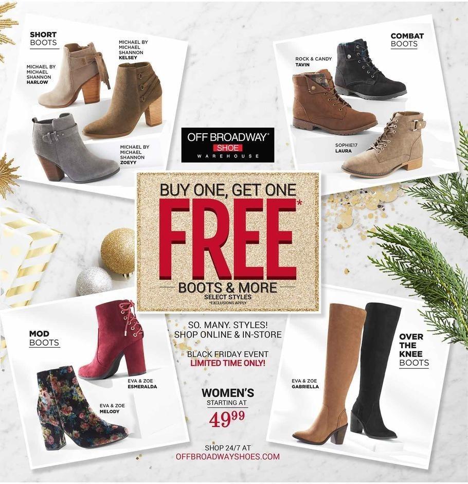 Off Broadway Shoes 2017 Black Friday Ad Page 1