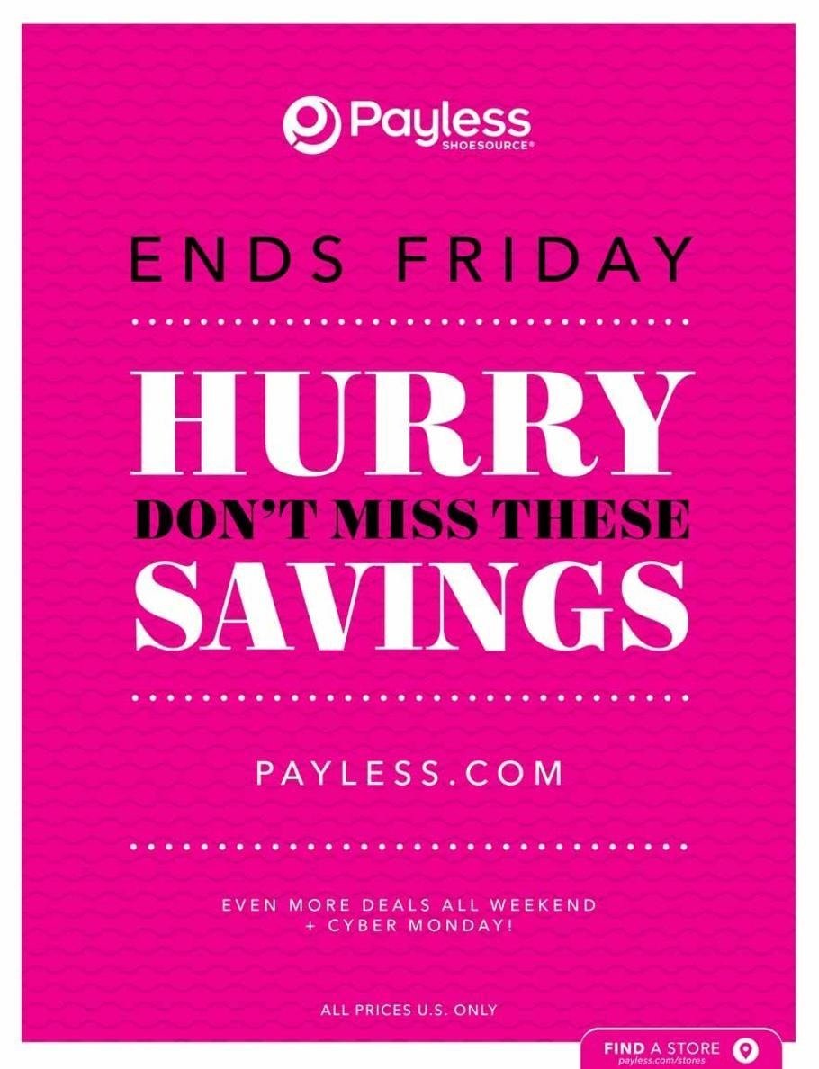 Payless ShoeSource 2018 Black Friday Ad Page 14