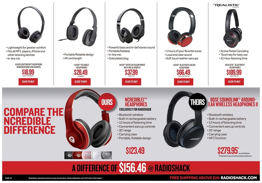 RadioShack 2016 Black Friday Ad Page 10