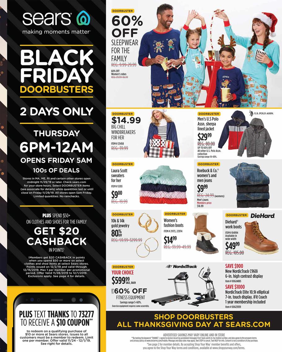 Sears 2019 Black Friday Ad Page 1