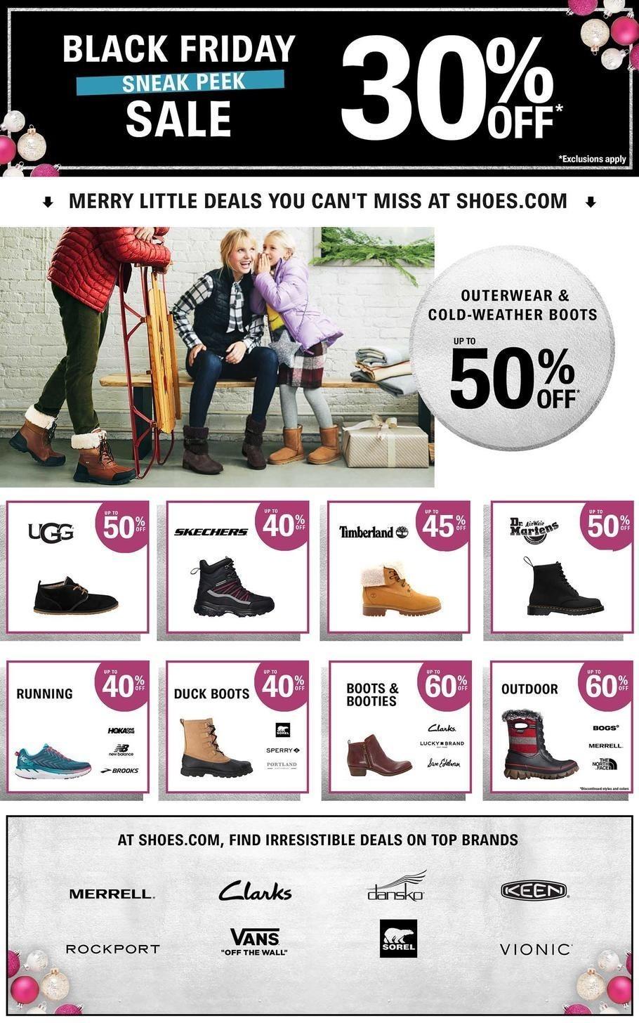 Shoes.com 2018 Black Friday Ad Page 1