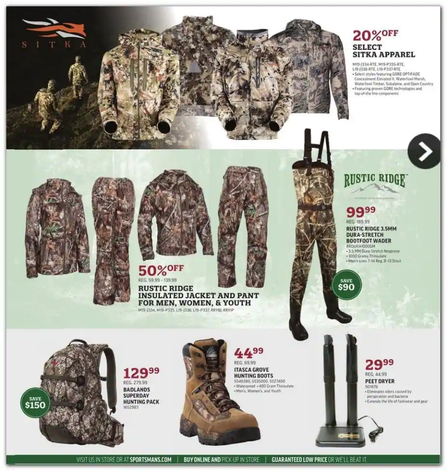 Sportsman's Warehouse 2020 Black Friday Ad Page 2