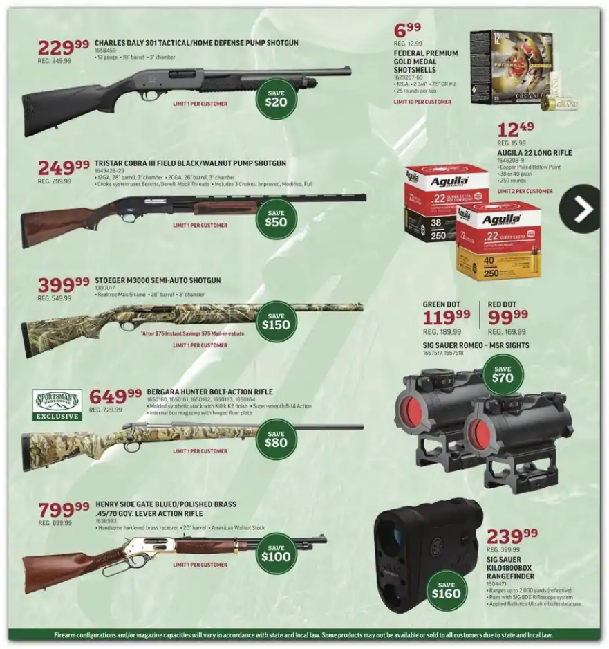 Sportsman's Warehouse 2020 Black Friday Ad Page 4