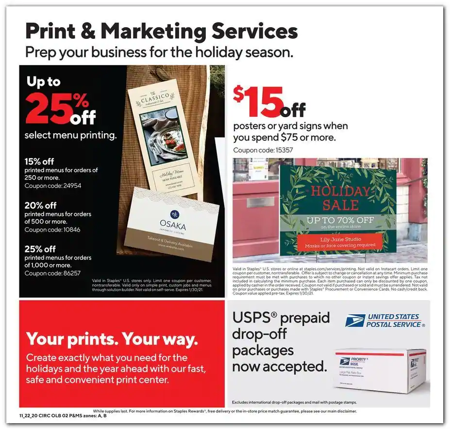 Staples 2020 Black Friday Ad Page 11