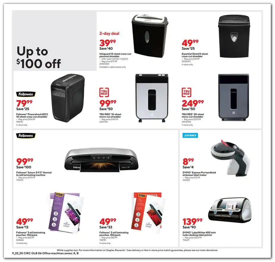 Staples 2020 Black Friday Ad Page 15