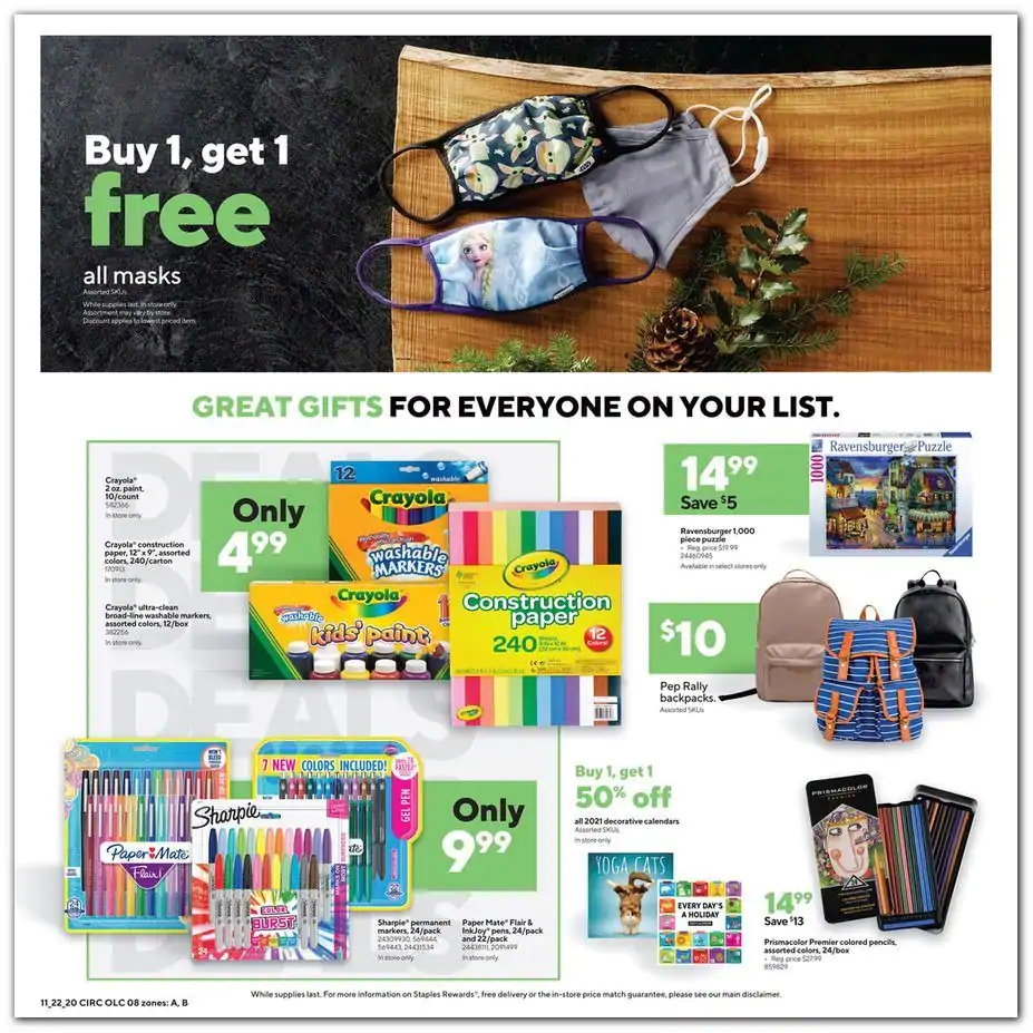 Staples 2020 Black Friday Ad Page 8