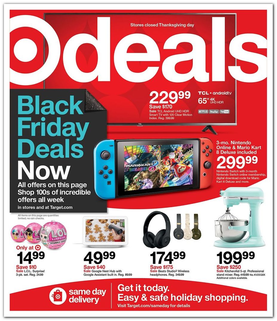 Target 2020 Black Friday Ad Page 1