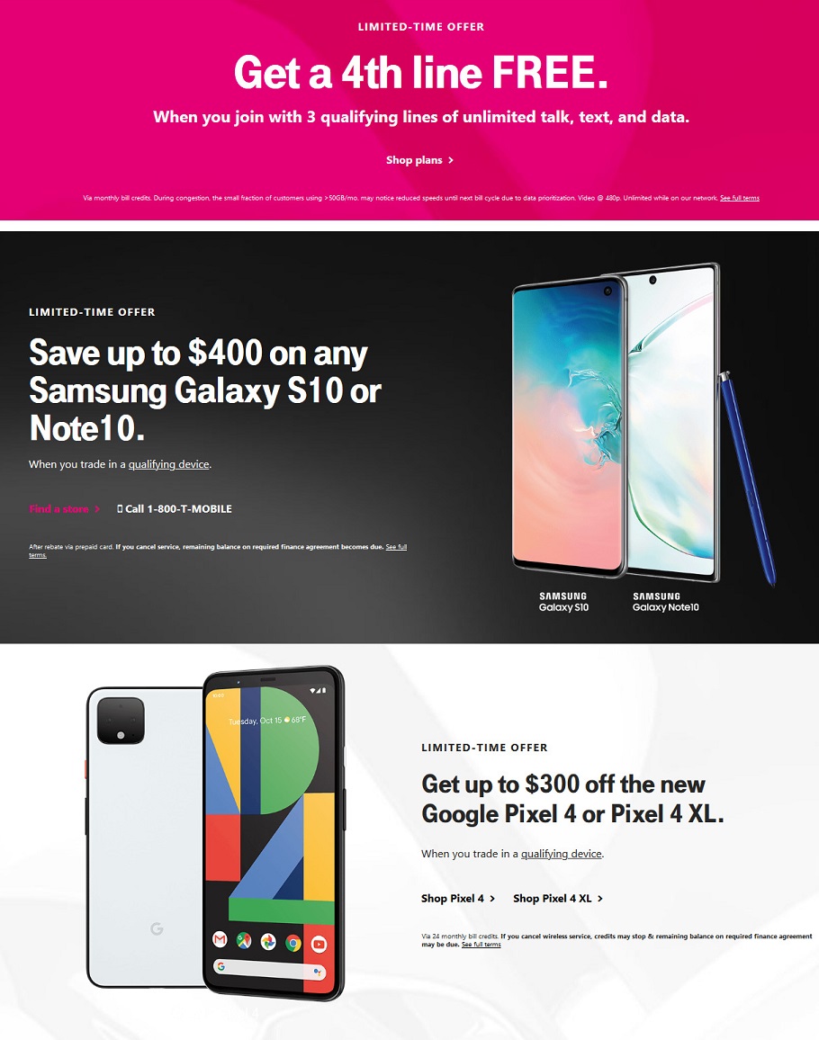 T-Mobile 2019 Black Friday Ad Page 3