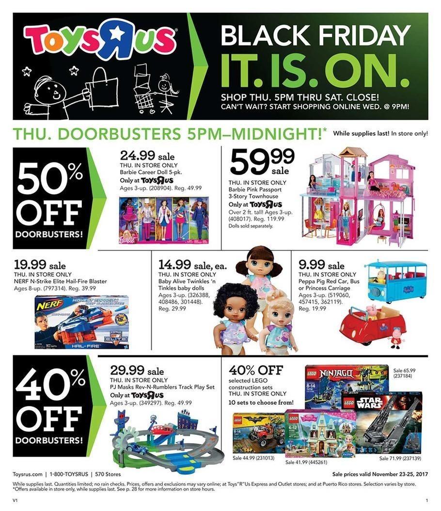 ToysRUs 2017 Black Friday Ad Page 1