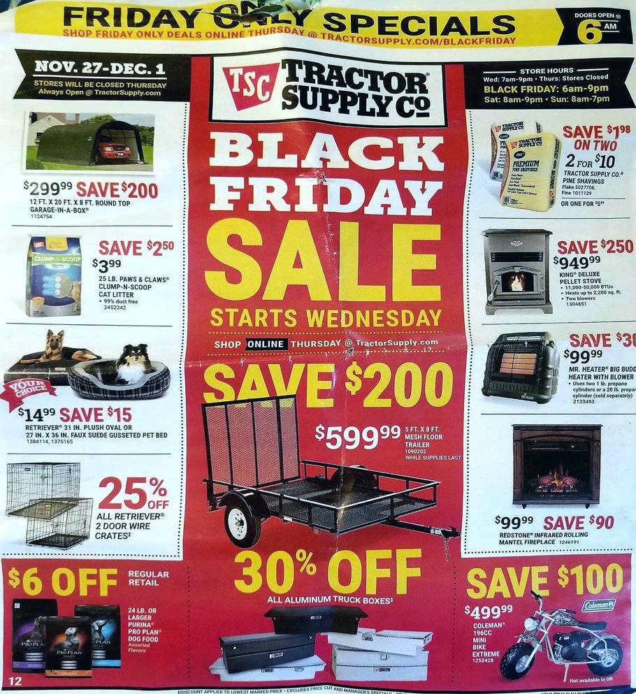 Tractor Supply Co 2019 Black Friday Ad Frugal Buzz