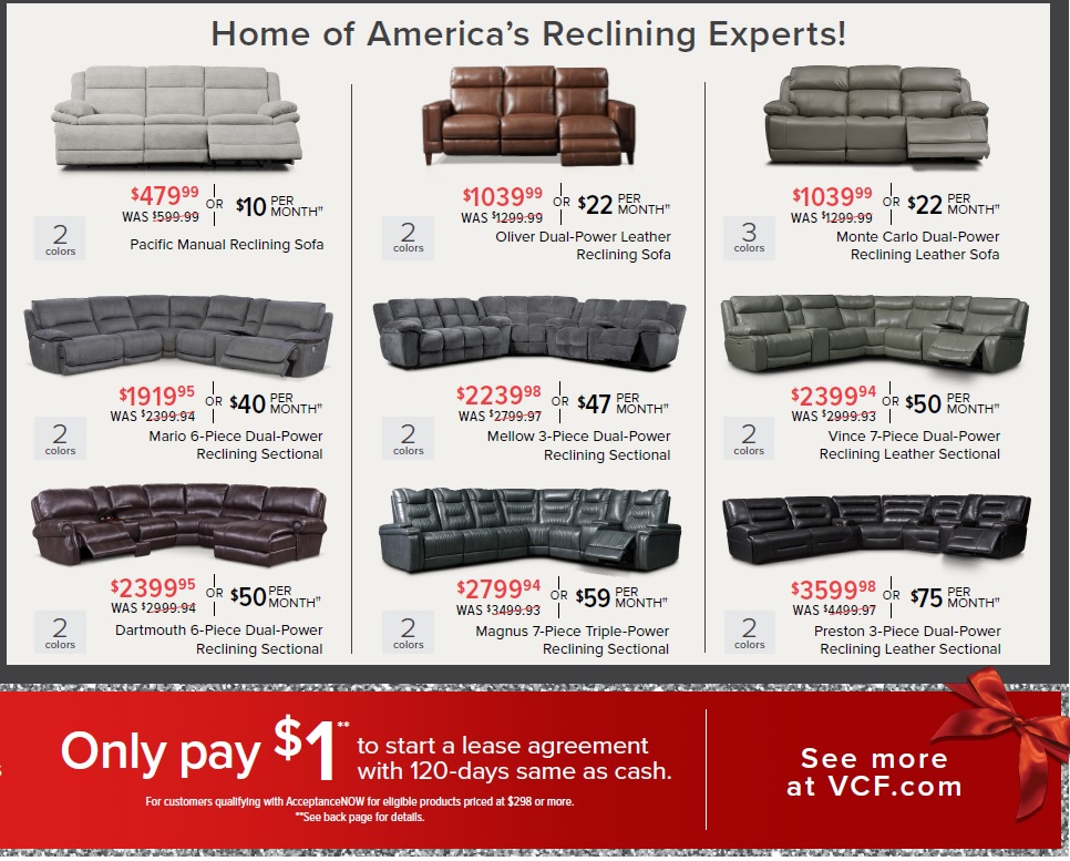 Value City Furniture 2020 Black Friday Ad Page 10