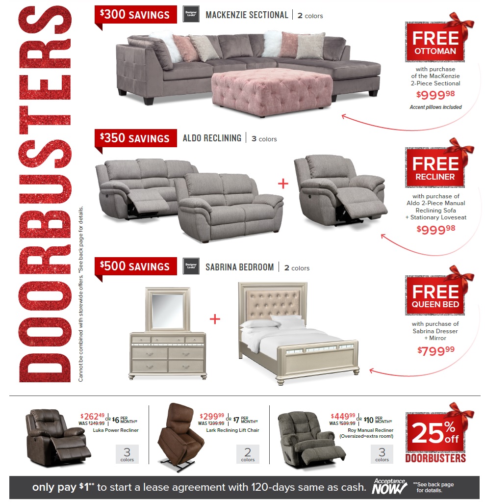 Value City Furniture 2020 Black Friday Ad Page 4