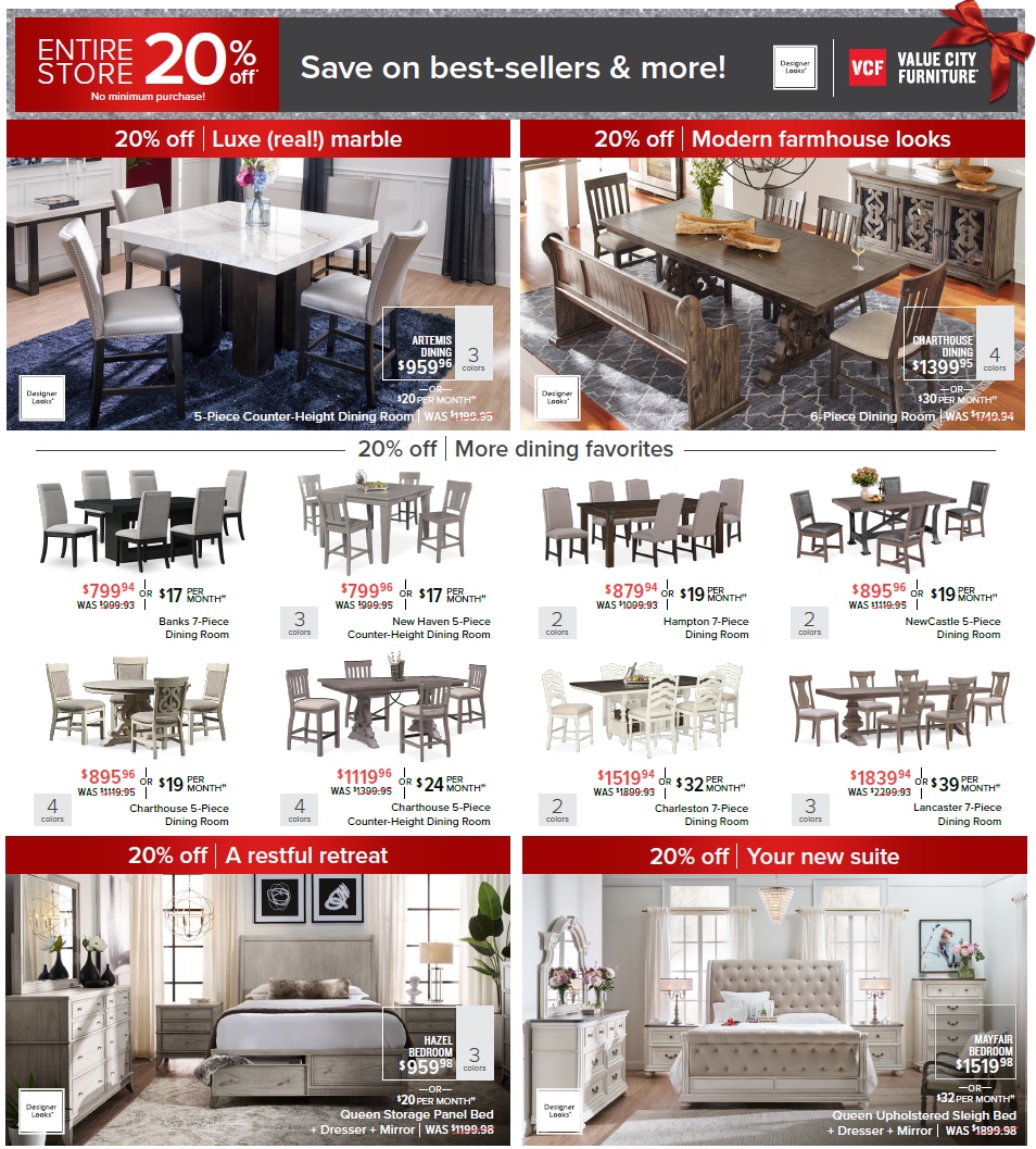 Value City Furniture 2020 Black Friday Ad Page 5