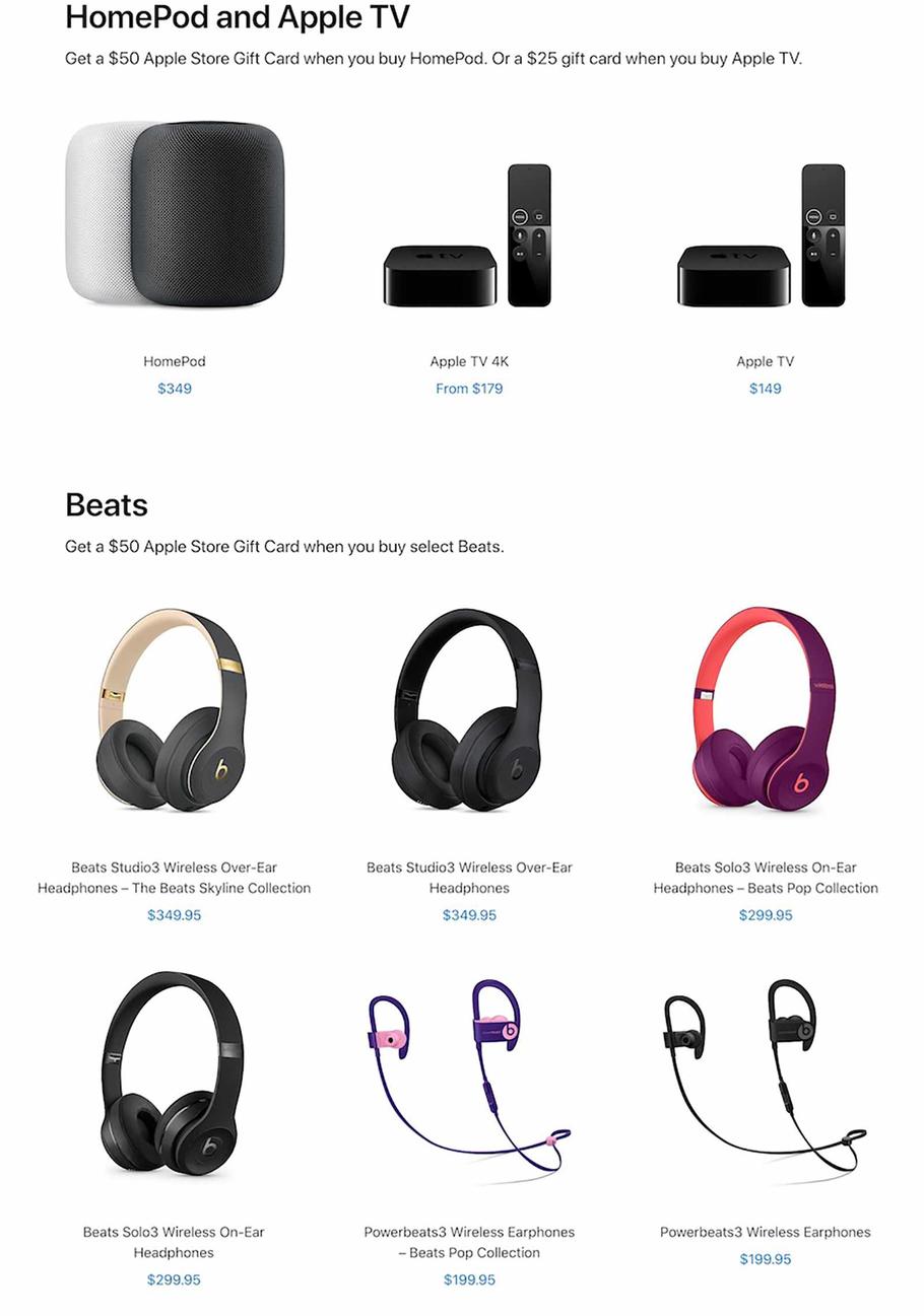 Apple Store 2018 Cyber Monday Ad