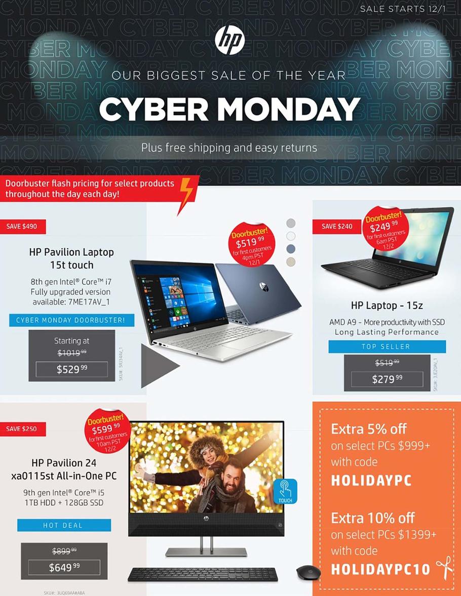 HP 2019 Cyber Monday Ad