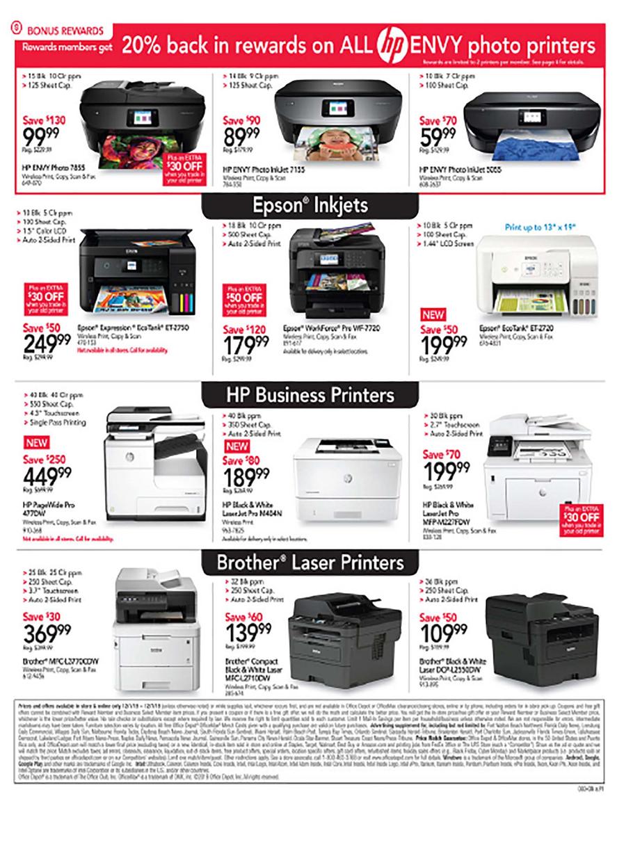 Office Depot 2019 Cyber Monday Ad