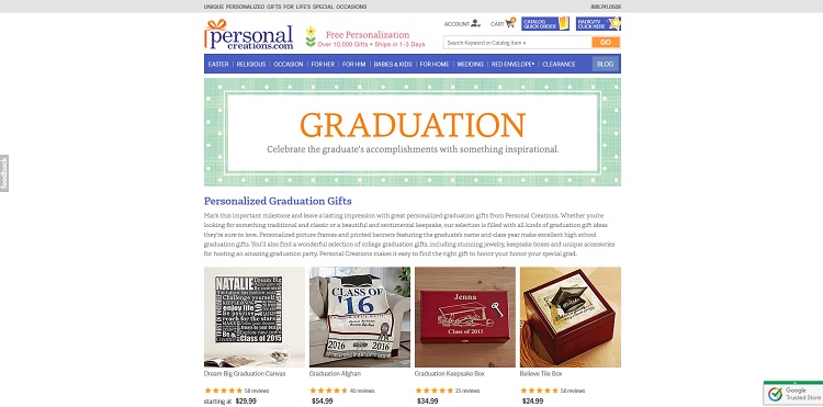 Personal Creations Graduation Gifts