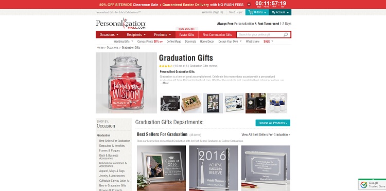 Personalization Mall Graduation Gifts