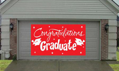 Congratulations Graduate Gigantic (Red) Greeting Sign