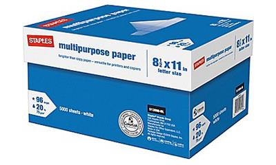 Staples® Multipurpose Letter Size Paper (10 Reams)