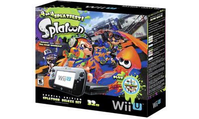 Nintendo Wii U 32GB Console Splatoon Special Edition Bundle