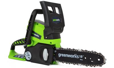 Greenworks 20182 24V Cordless Lithium-Ion Enhanced 10 in. Chain Saw Kit