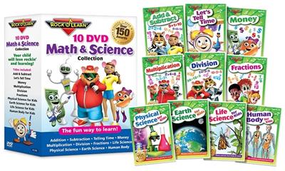 Rock 'N Learn Math & Science 10-DVD Collection