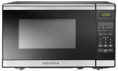 Insignia 0.7 Cu. Ft. Compact Stainless Steel Microwave