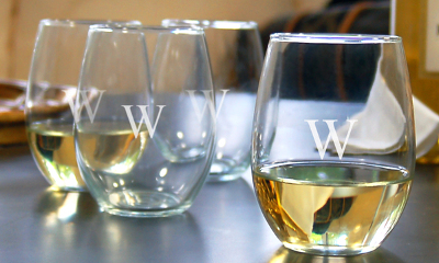 Personalized Stemless Wine Glasses (Set of 4)