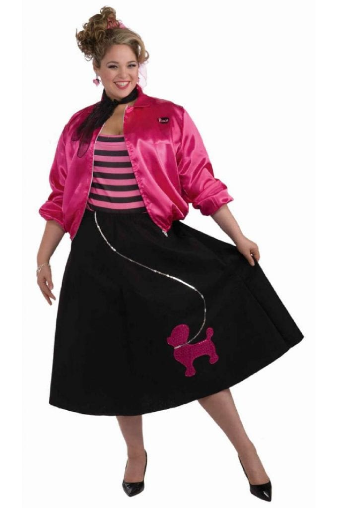 1950's Poodle Skirt Plus Size Costume