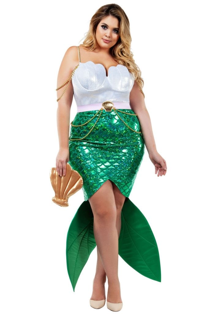 Alluring Sea Siren Mermaid Plus Size Costume