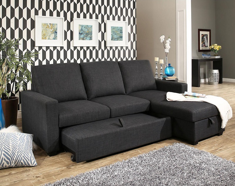 abbyson hamilton storage sofa bed and reversible sectional